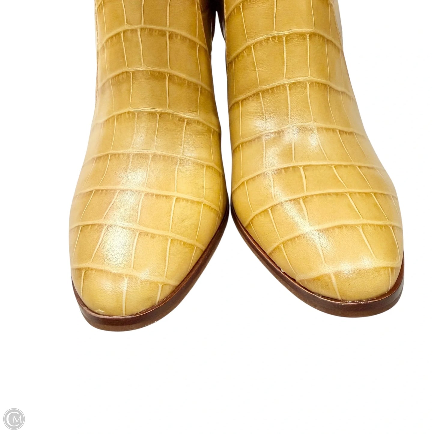 Boots Knee Heels By Vince Camuto In Yellow, Size: 9