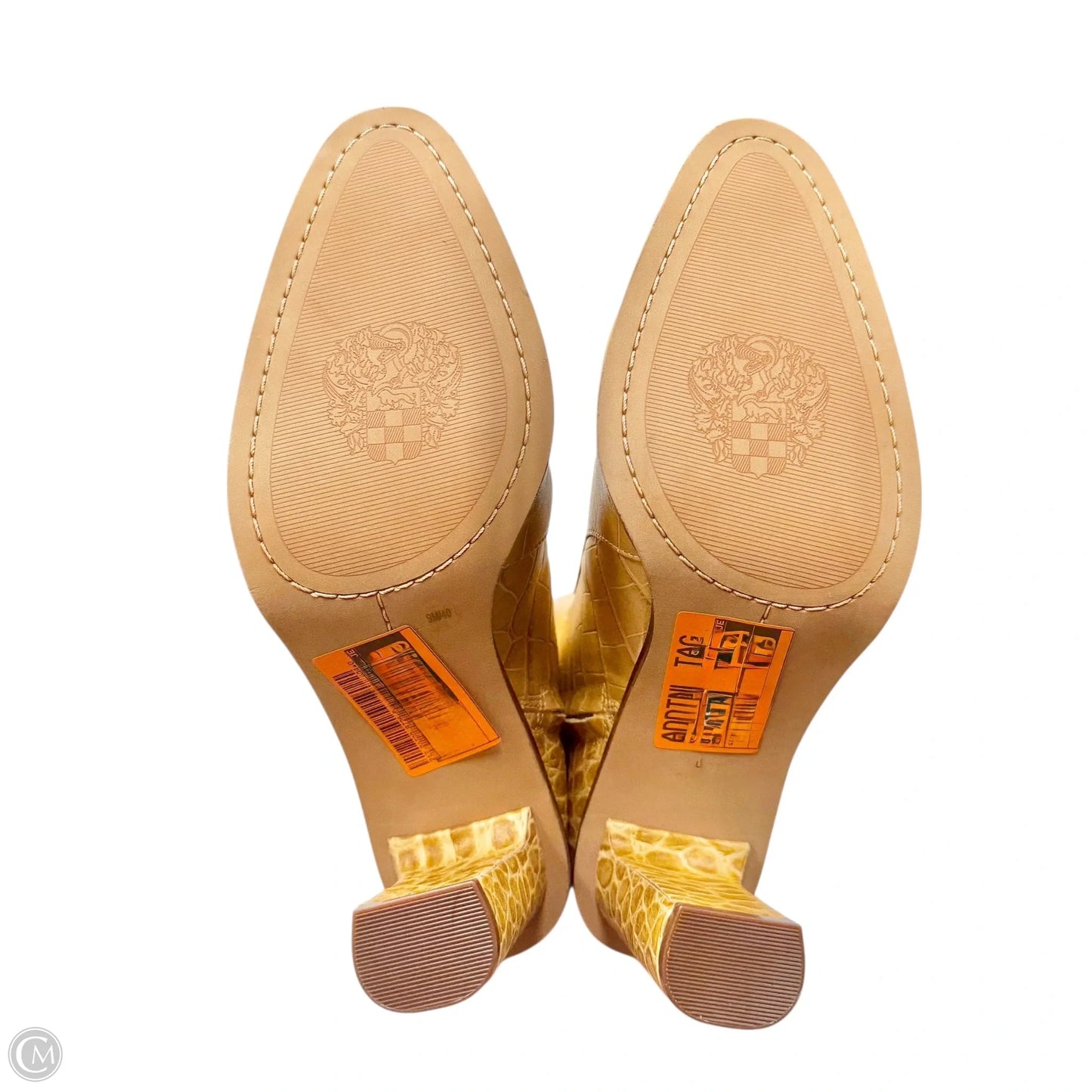 Boots Knee Heels By Vince Camuto In Yellow, Size: 9