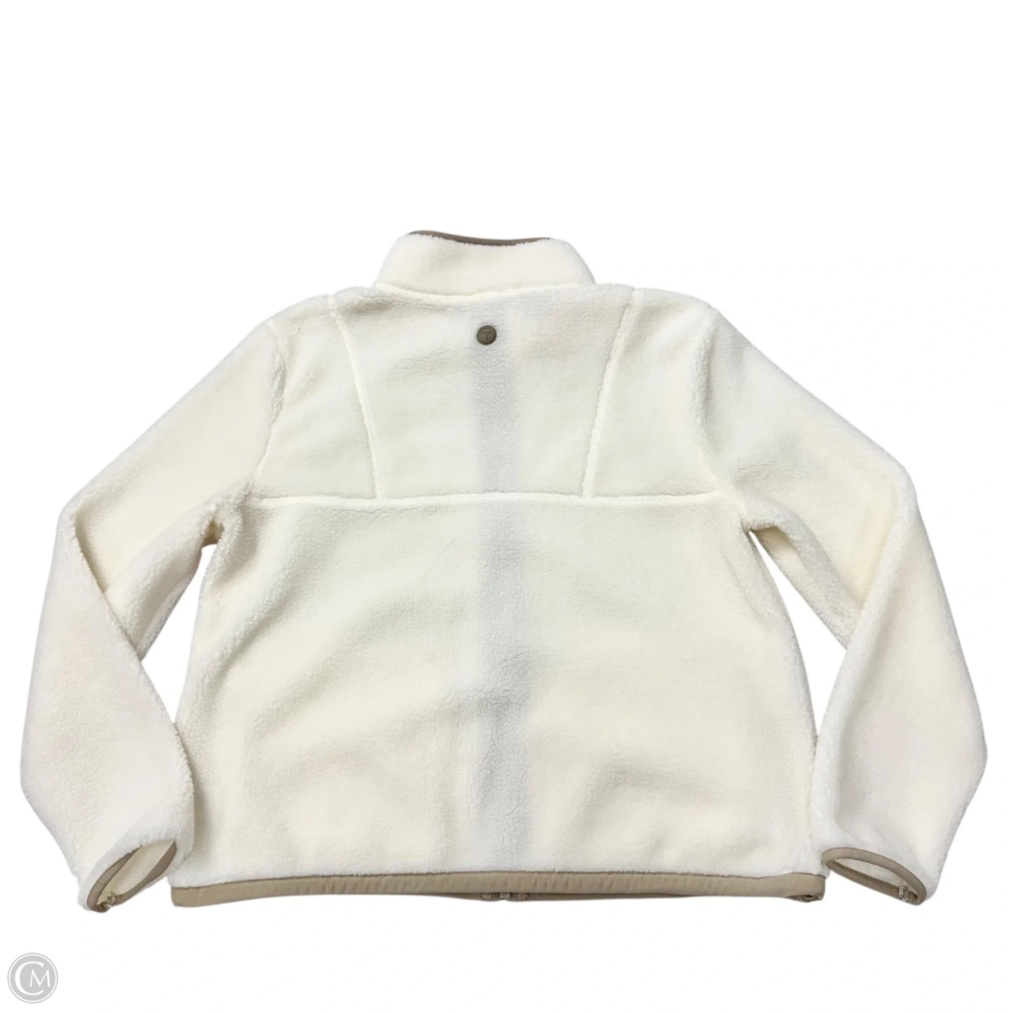 Jacket Fleece By Talbots In Cream, Size: Mp