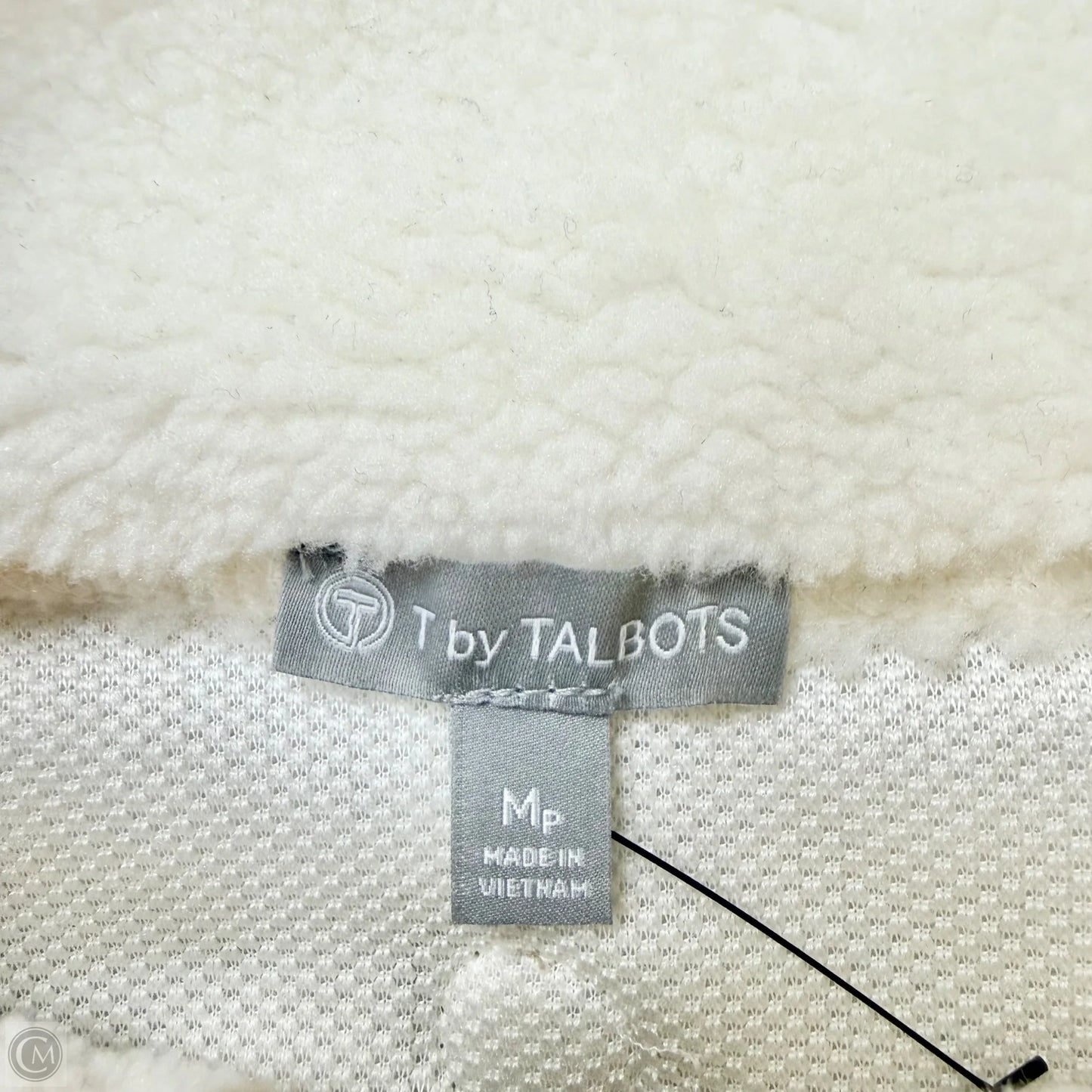 Jacket Fleece By Talbots In Cream, Size: Mp