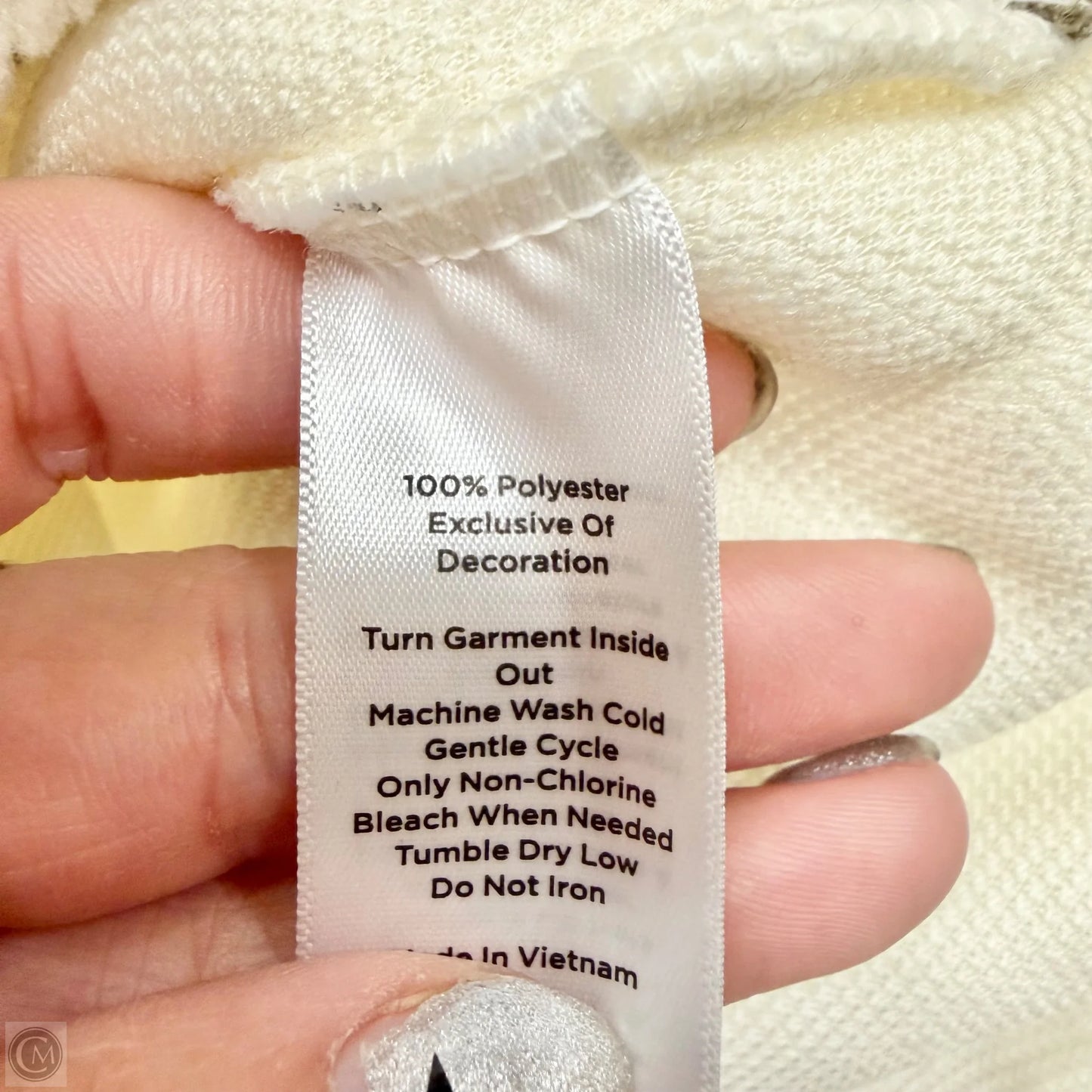 Jacket Fleece By Talbots In Cream, Size: Mp