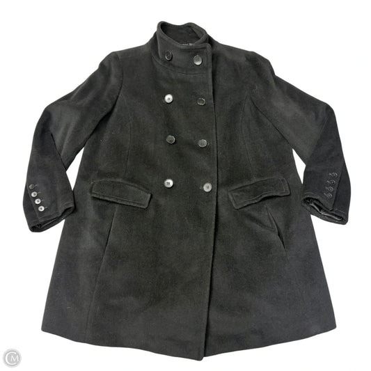 Coat Peacoat By Talbots In Black, Size: Xl