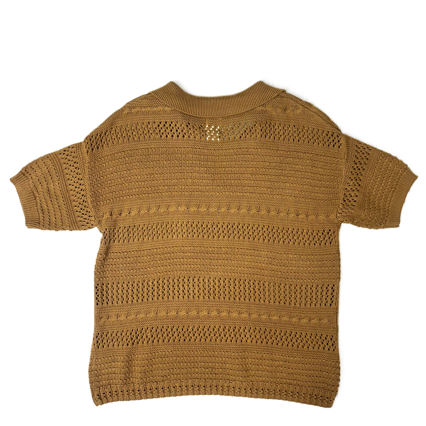 Sweater Short Sleeve By Joie In Brown, Size: L