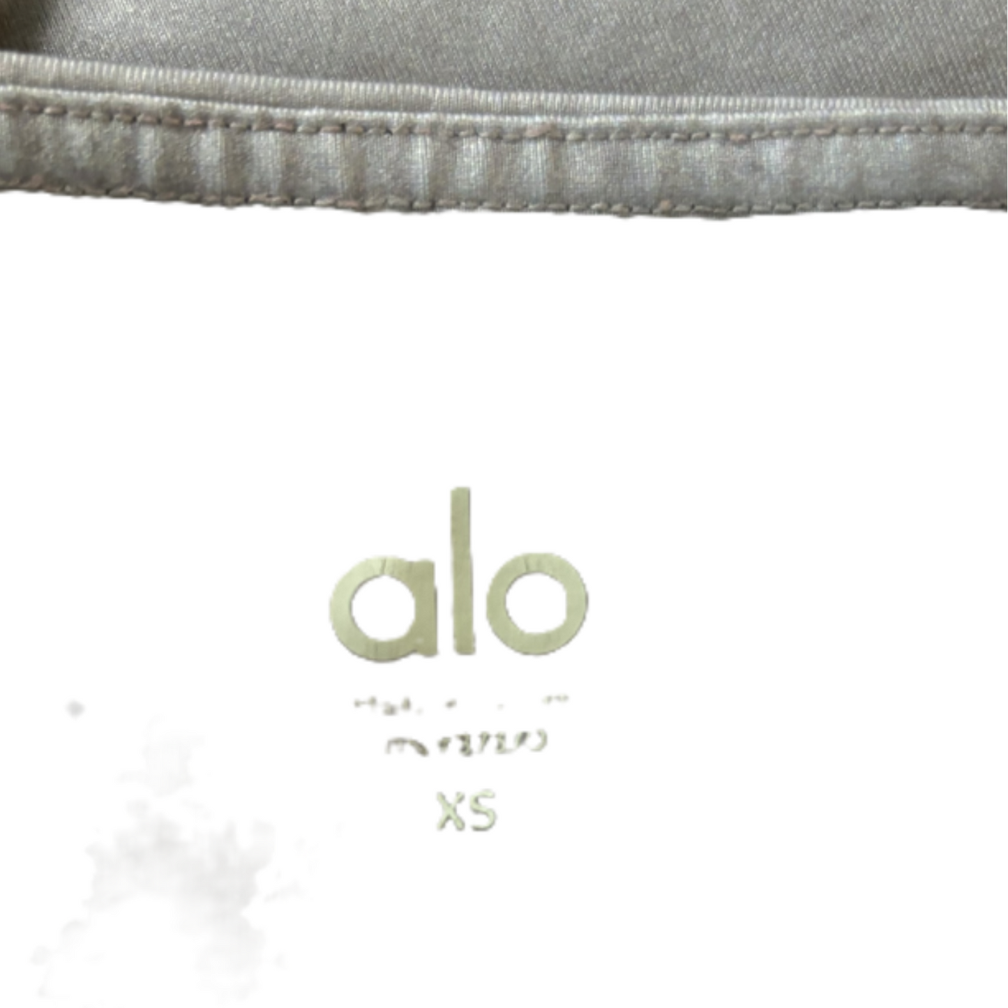 Athletic Leggings By Alo In Grey, Size: Xs