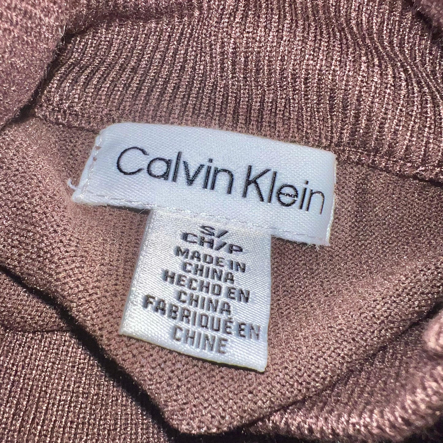 Sweater By Calvin Klein In Brown, Size: S