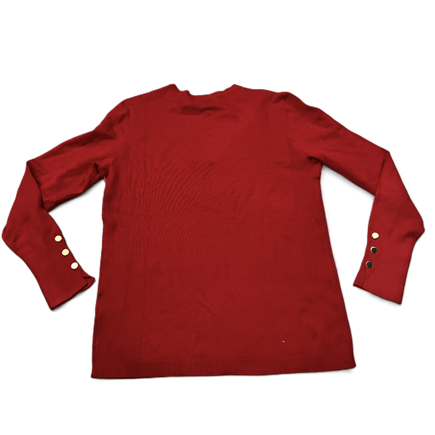 Sweater By Jm Collections In Red, Size: S