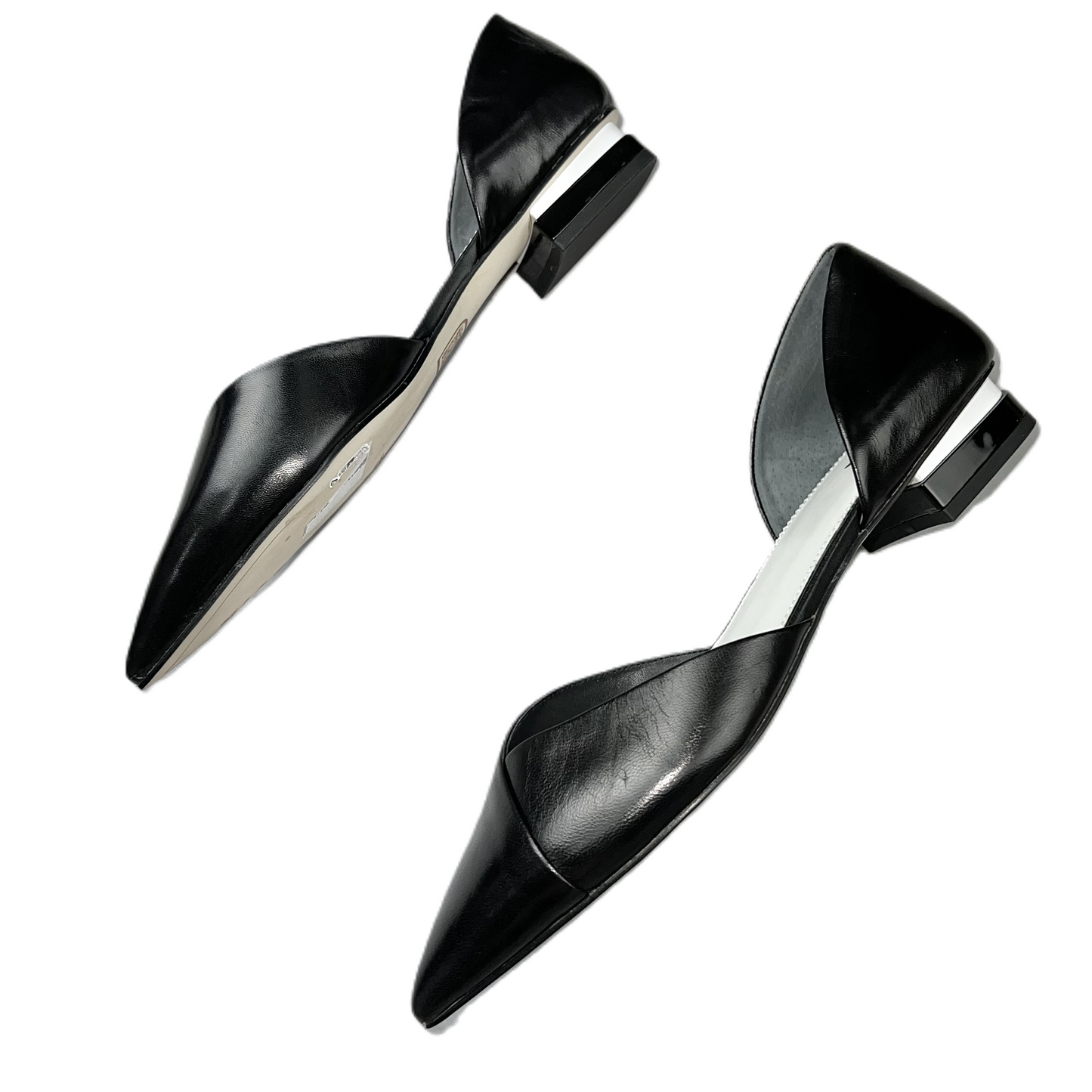 Black Shoes Flats By Franco Sarto, Size: 7