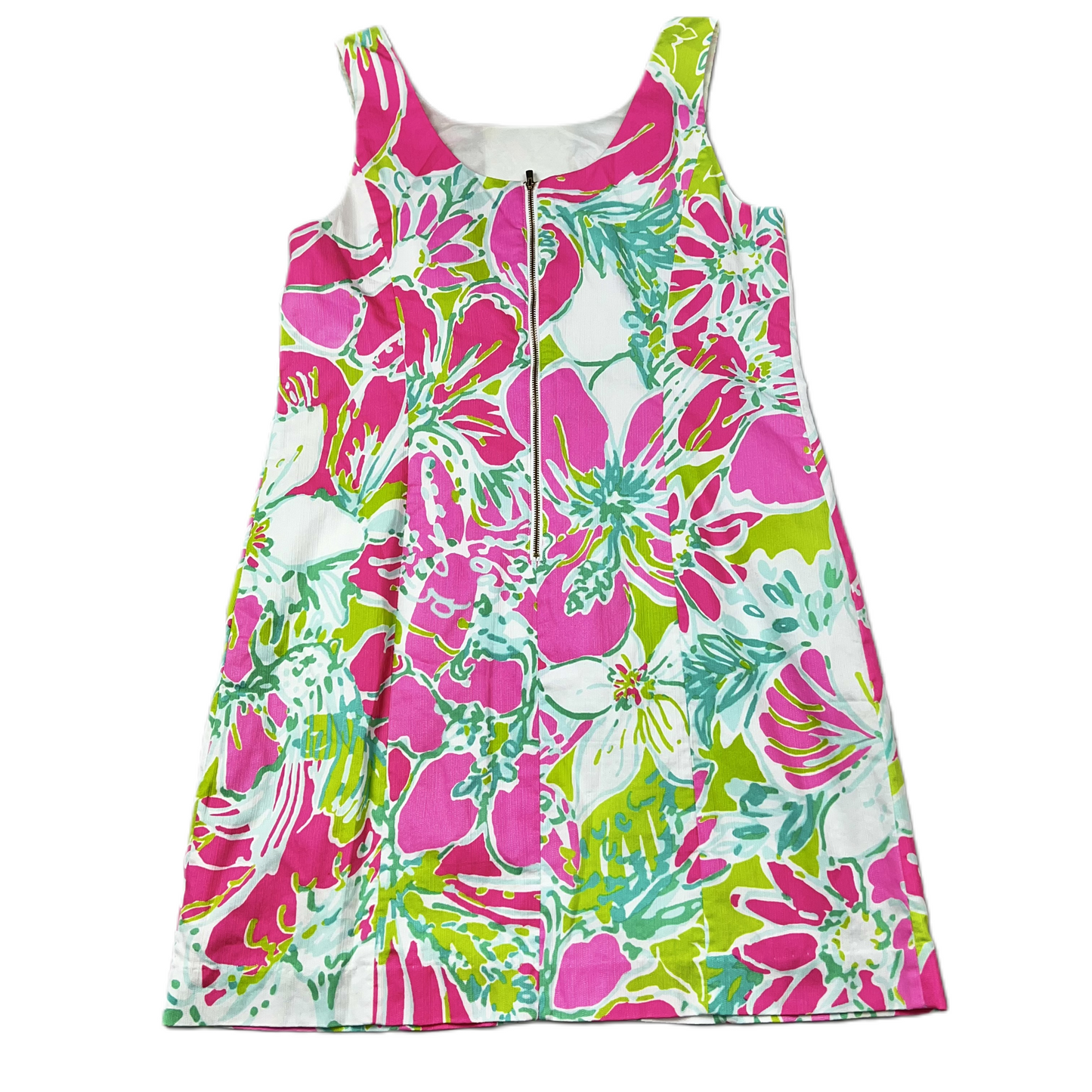 Dress Designer By Lilly Pulitzer In Green & Pink, Size: M