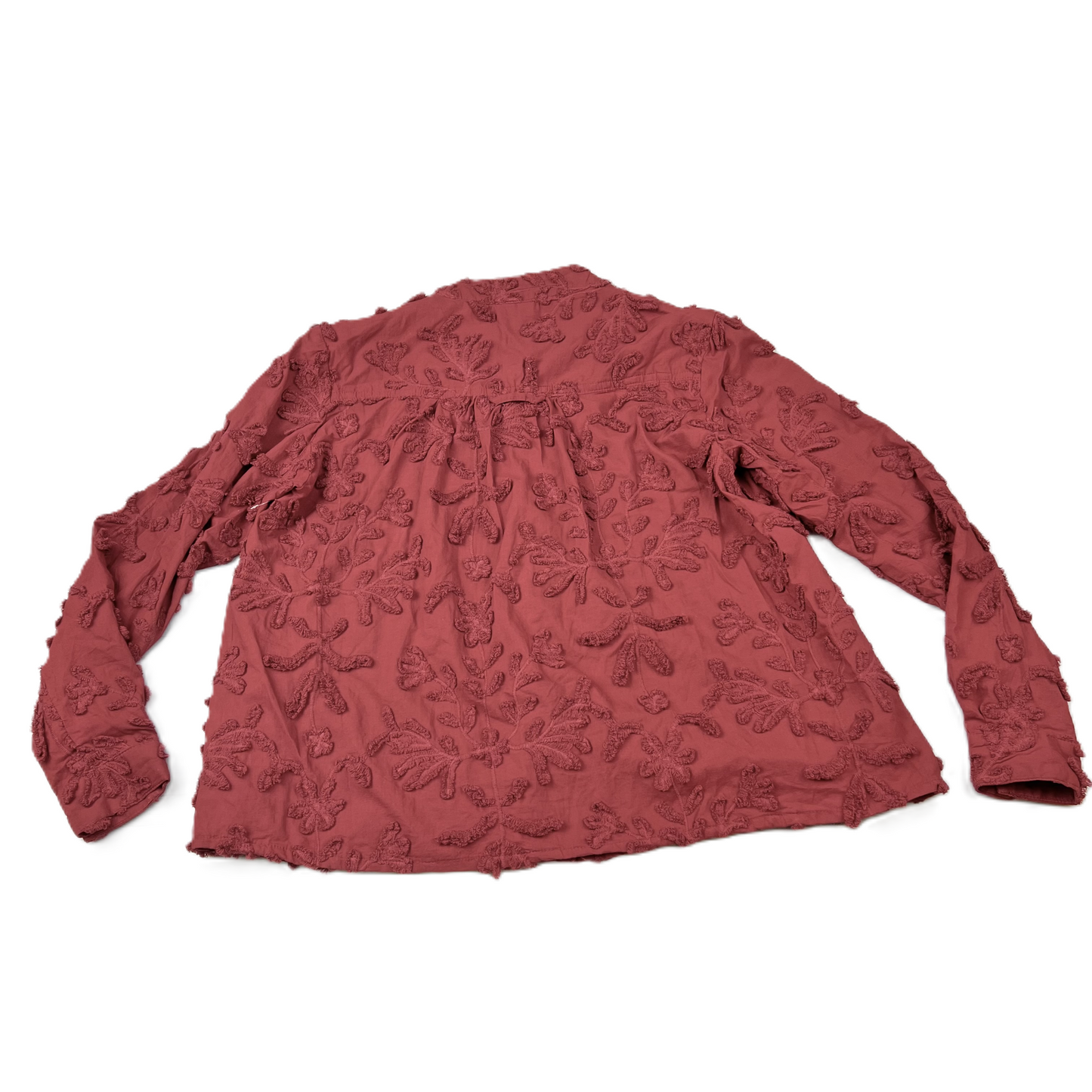 Red Top Long Sleeve By Pilcro, Size: Xs