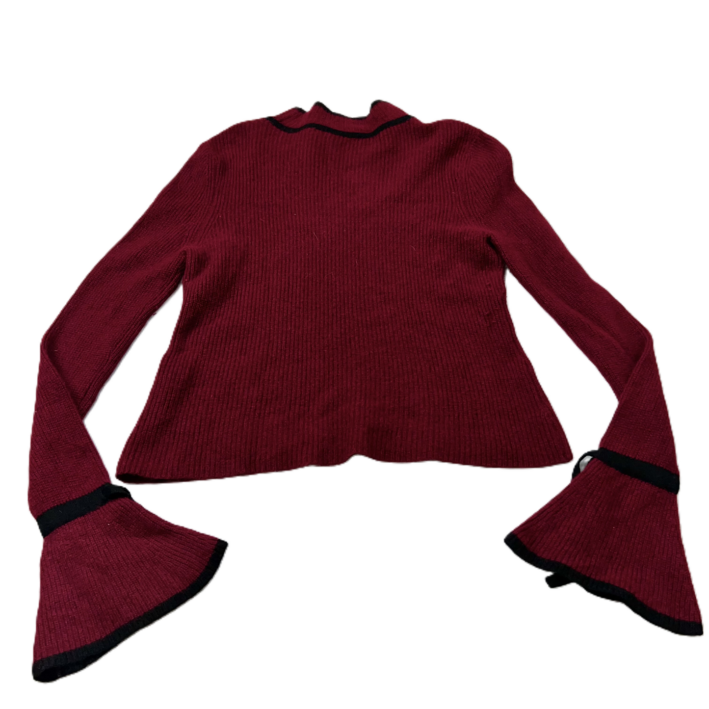 Sweater Cashmere By Sigrid Olsen In Black & Red, Size: L