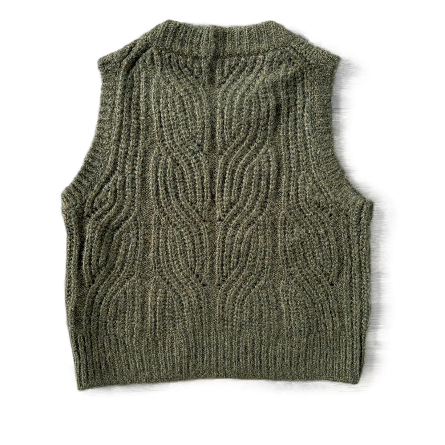 Vest Sweater By Madewell In Green, Size: Xxs