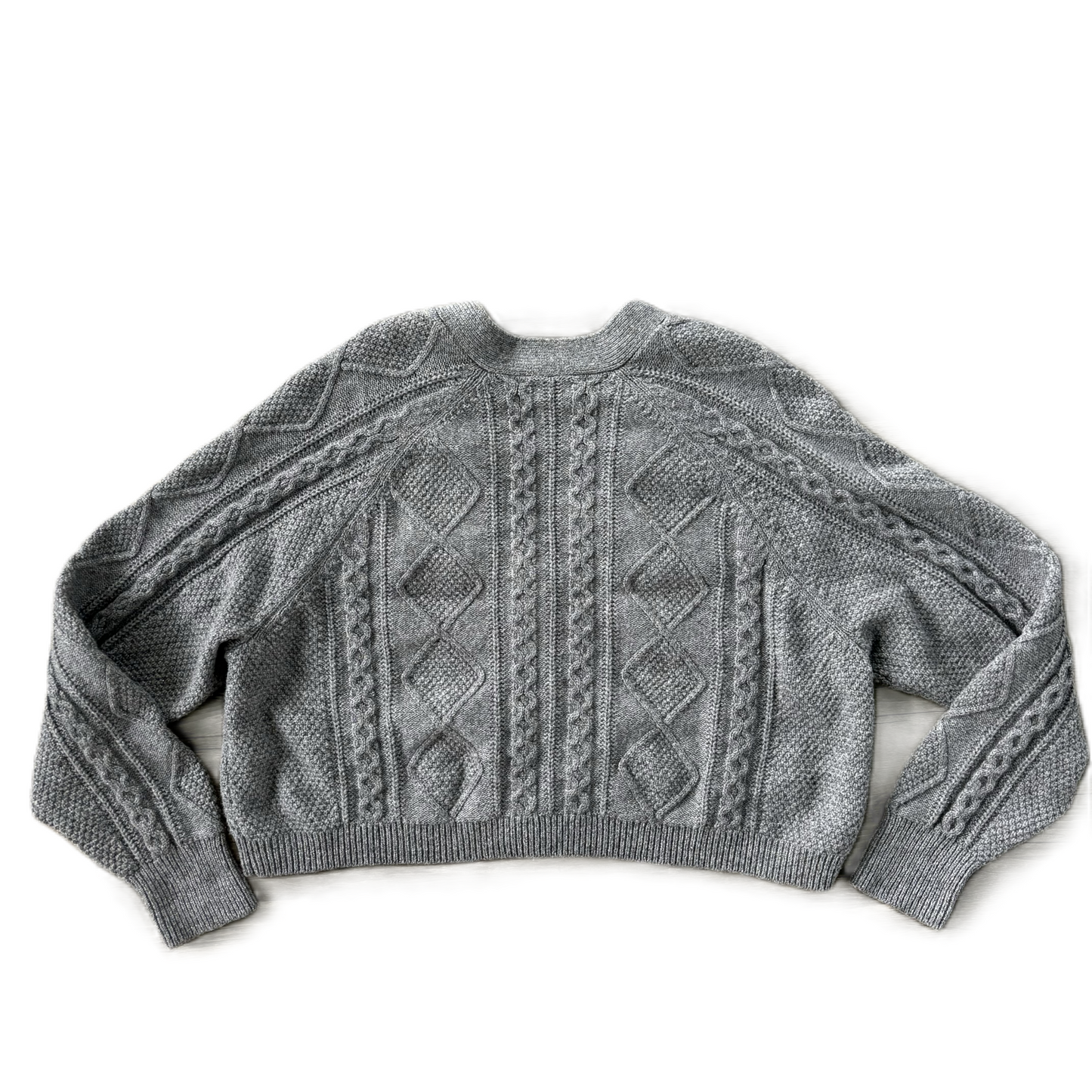 Sweater Cardigan By Madewell In Grey, Size: Xl