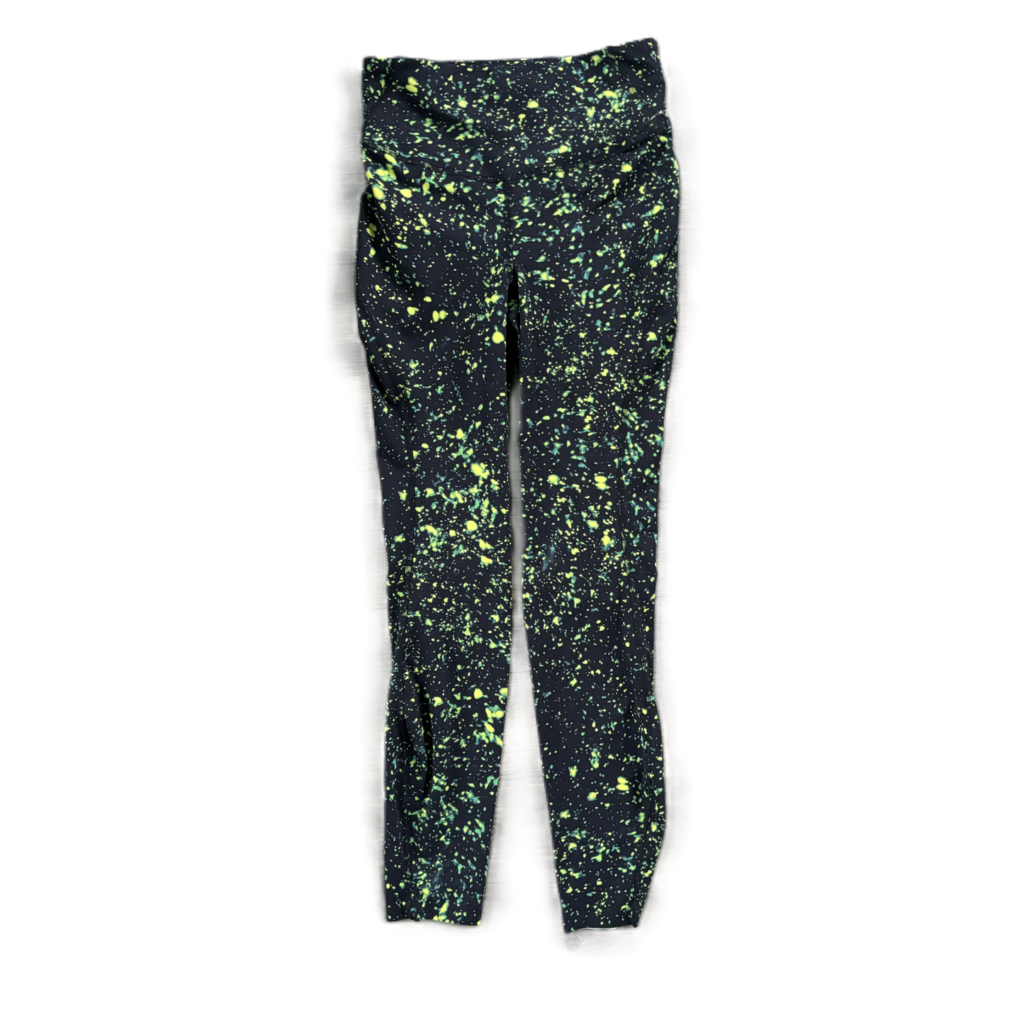 Athletic Leggings By Lululemon In Black & Green, Size: 4