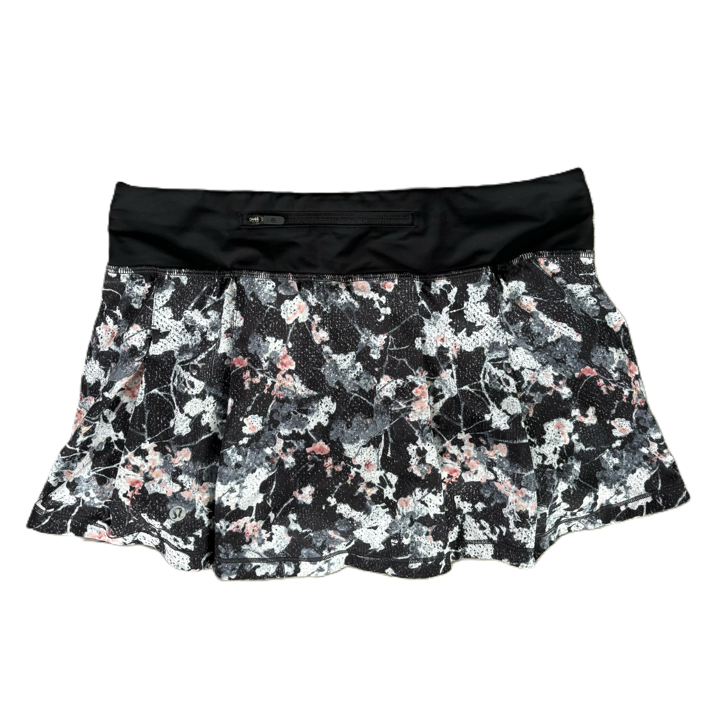 Athletic Skort By Lululemon In Floral Print, Size: 6