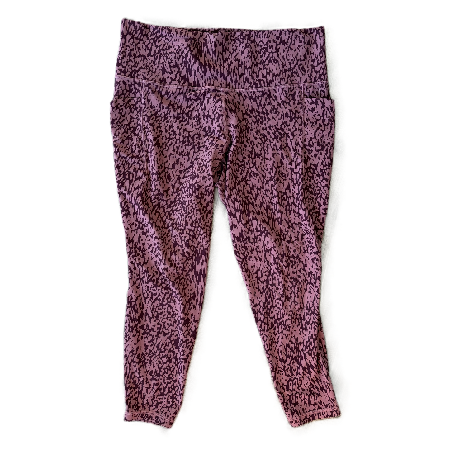 Athletic Leggings Capris By Athleta In Animal Print, Size: Xl