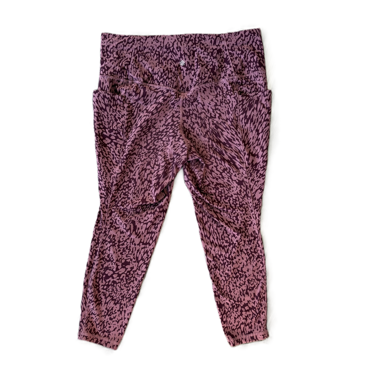 Athletic Leggings Capris By Athleta In Animal Print, Size: Xl