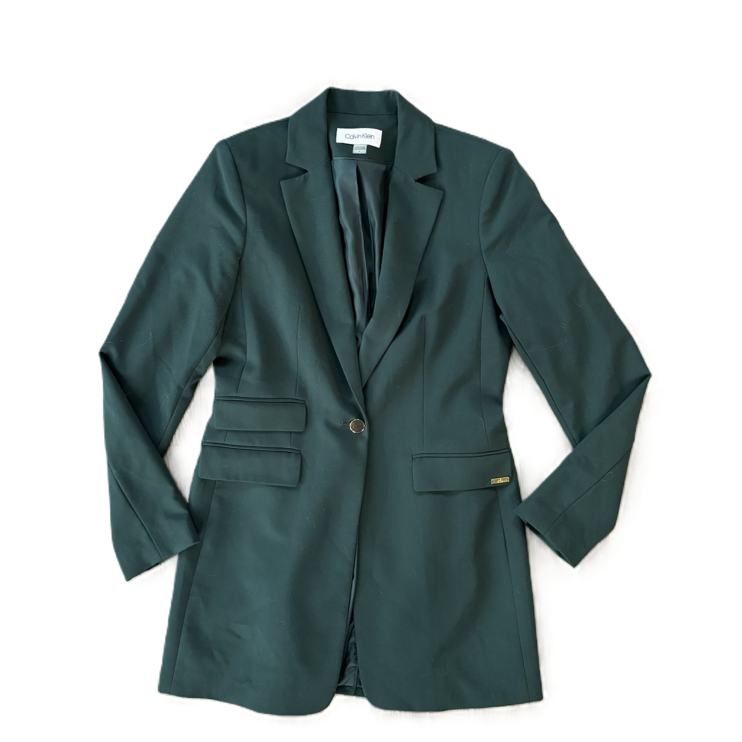 Blazer By Calvin Klein In Green, Size: S