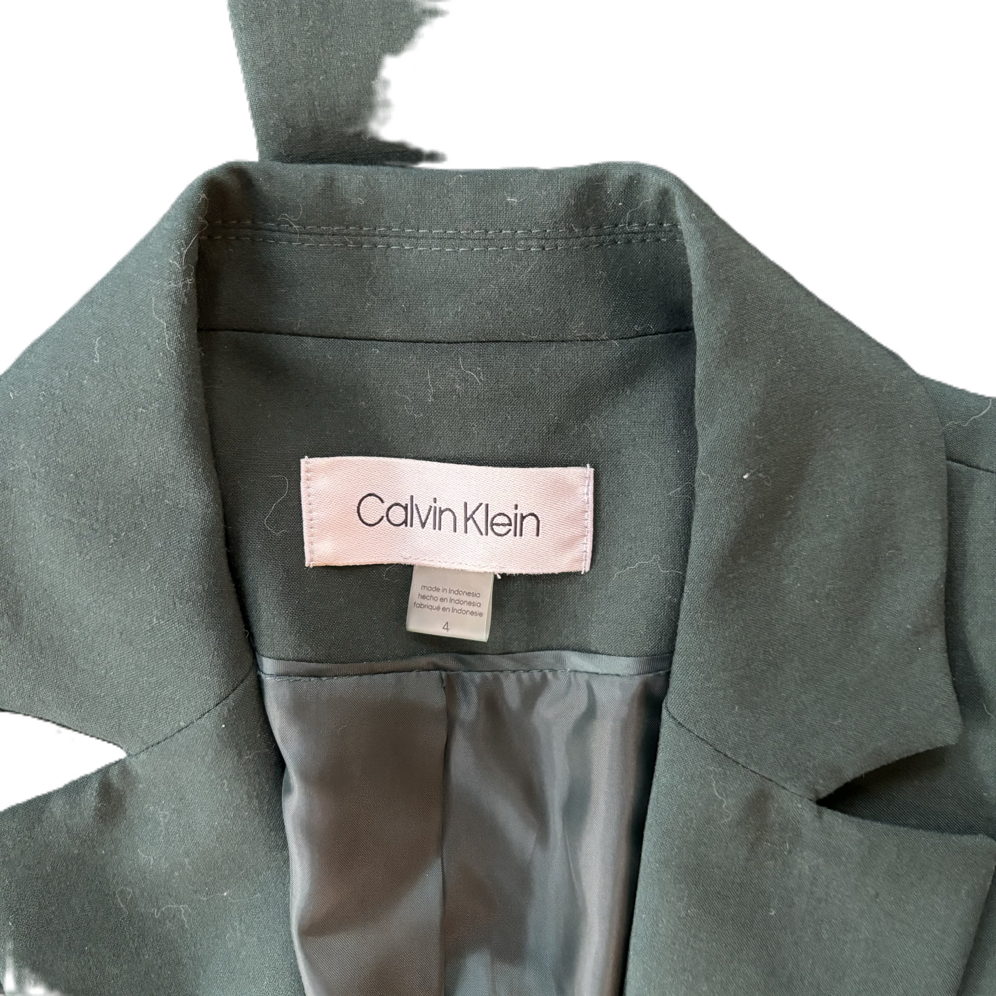 Blazer By Calvin Klein In Green, Size: S