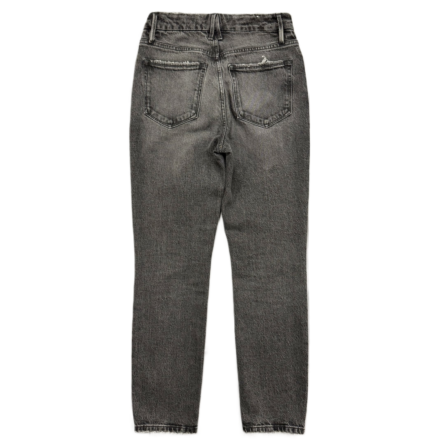 Jeans Straight By Good American In Grey Denim, Size: 0