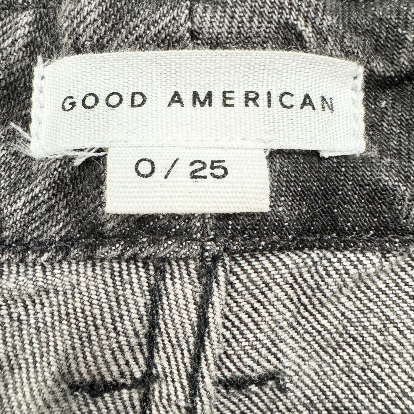 Jeans Straight By Good American In Grey Denim, Size: 0