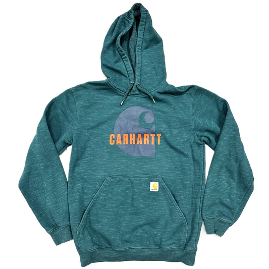 Sweatshirt Hoodie By Carhartt In Teal, Size: S