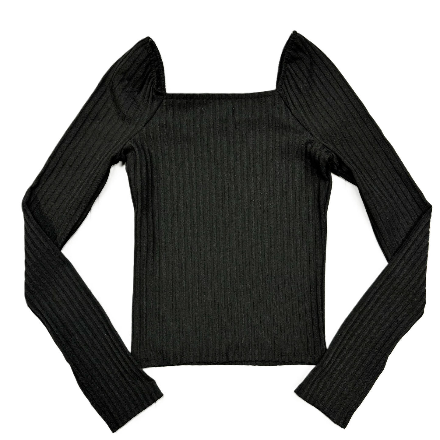 Top Long Sleeve By Madewell In Black, Size: Xxs