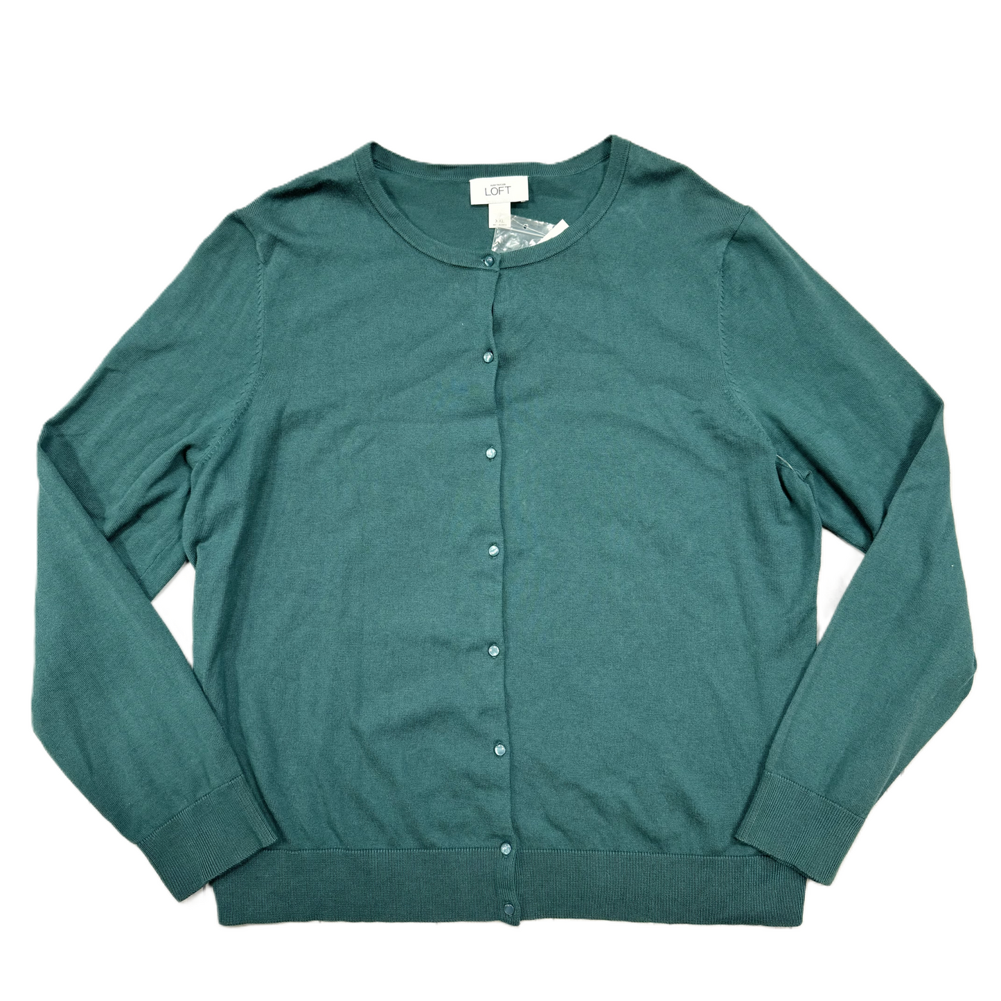 Cardigan By Loft In Teal, Size: 1x