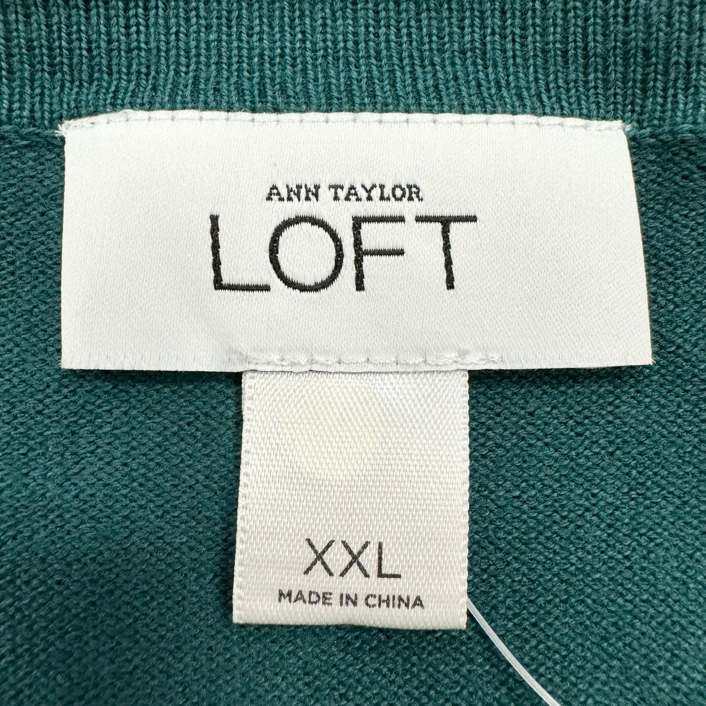 Cardigan By Loft In Teal, Size: 1x