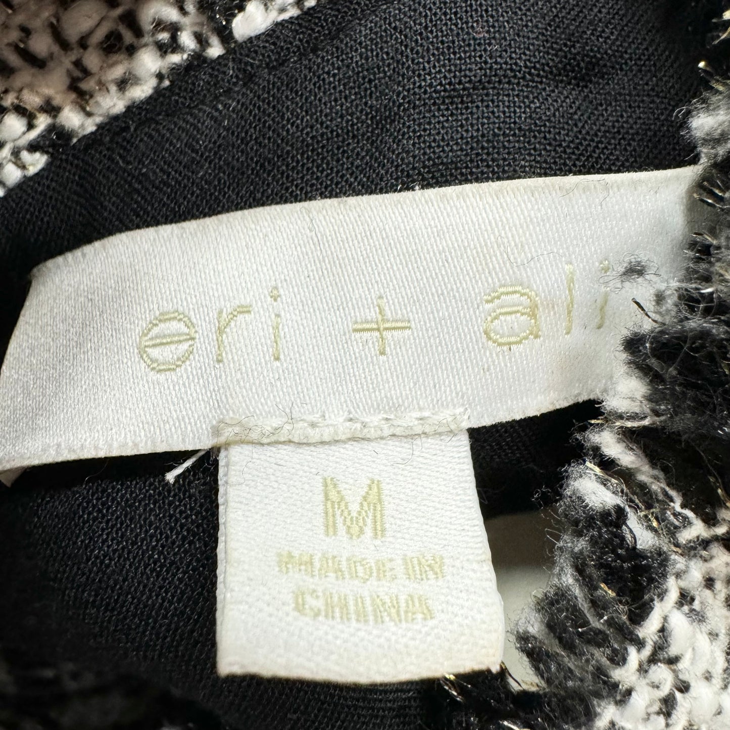 Dress Casual Short By Eri + Ali In Black & White, Size: M