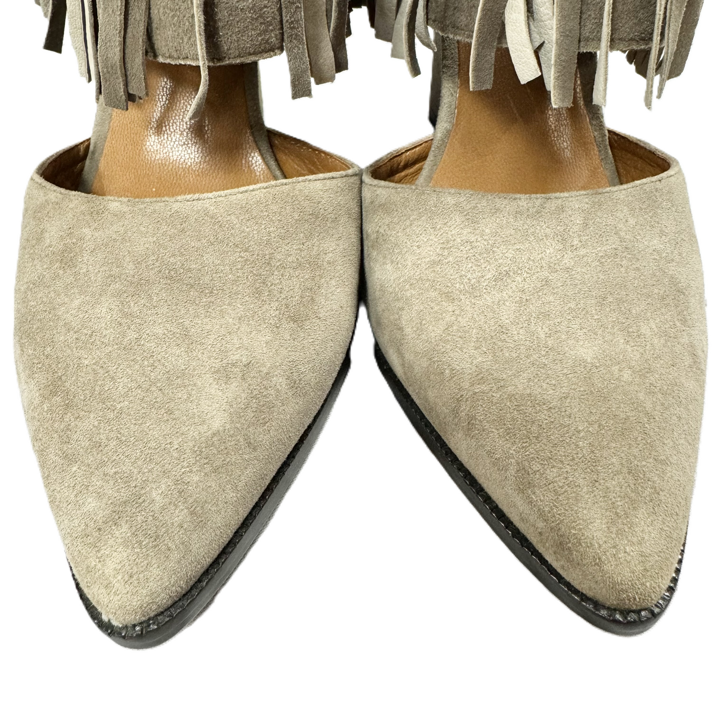 Shoes Heels Wedge By Linea Paolo In Taupe, Size: 9