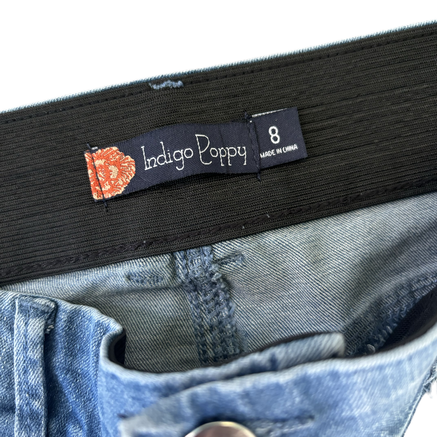 Jeans Flared By Indigo Poppy In Blue Denim, Size: 8