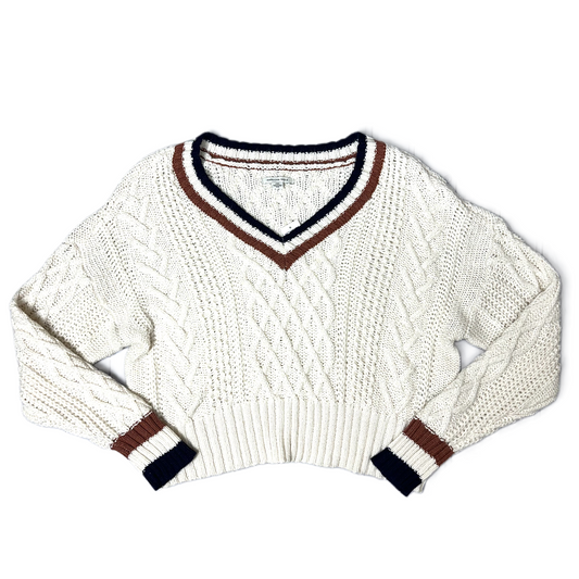 Sweater By American Eagle In Cream, Size: L