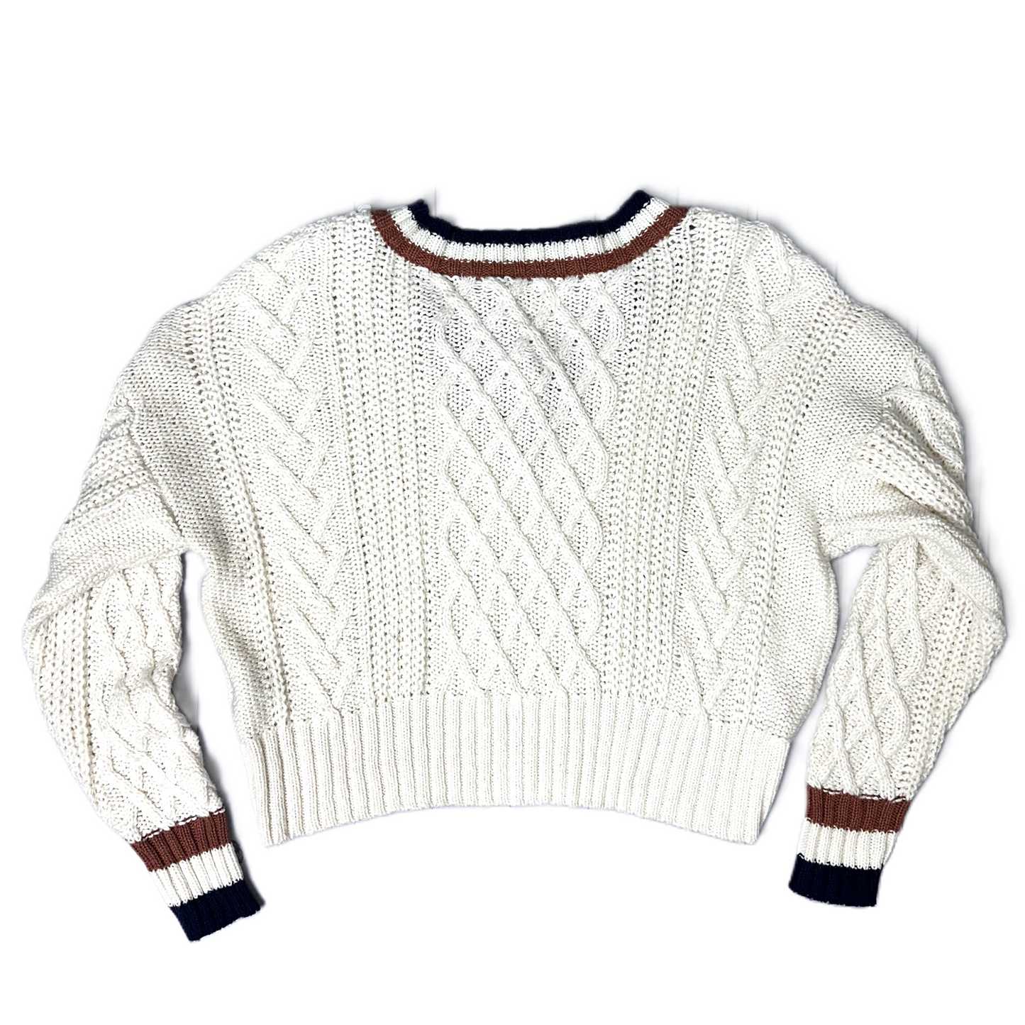 Sweater By American Eagle In Cream, Size: L