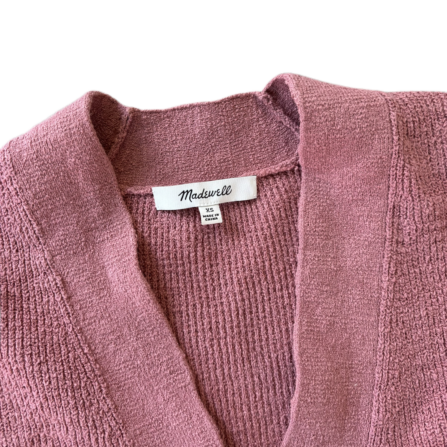 Cardigan By Madewell In Pink, Size: Xs