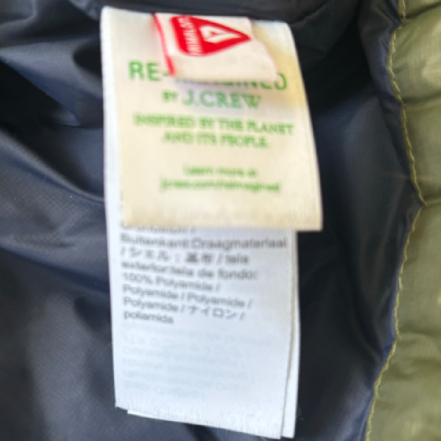 Jacket Puffer & Quilted By J. Crew In Green, Size: S