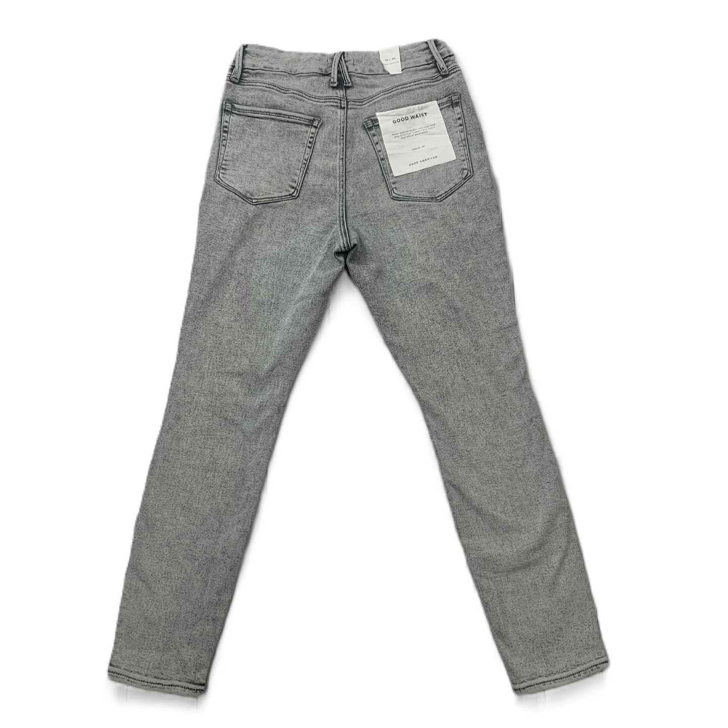 Jeans Skinny By Good American In Grey Denim, Size: 10