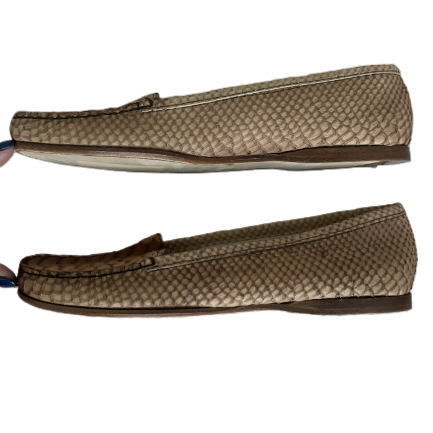 Shoes Flats By Joyks In Snakeskin Print, Size: 11