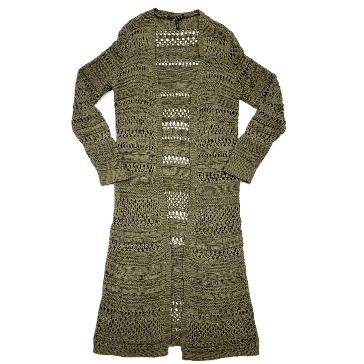 Sweater Cardigan By Bcbgmaxazria In Green, Size: L