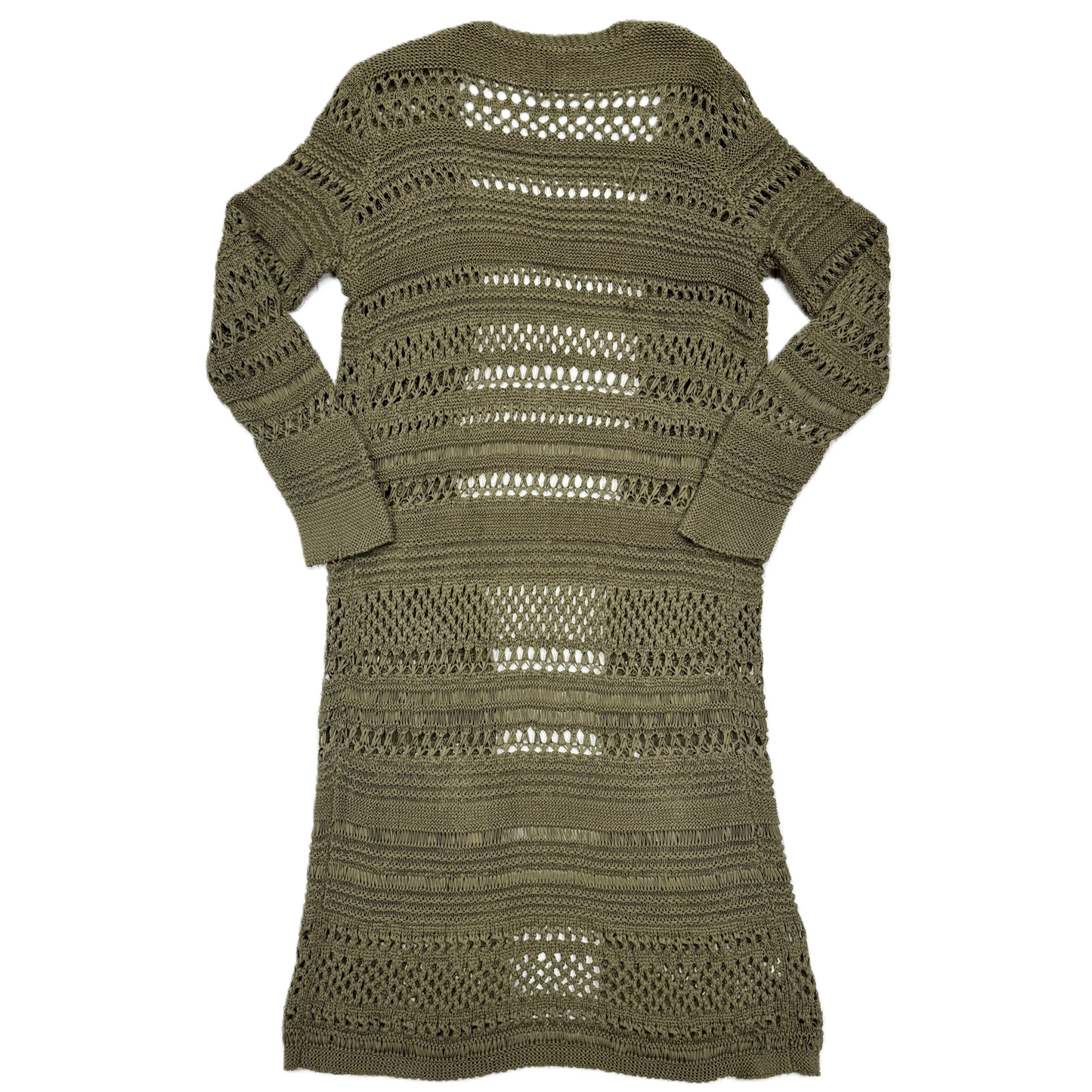 Sweater Cardigan By Bcbgmaxazria In Green, Size: L