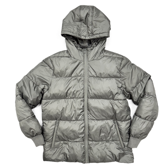 Jacket Puffer & Quilted By Nordstrom In Grey, Size: M