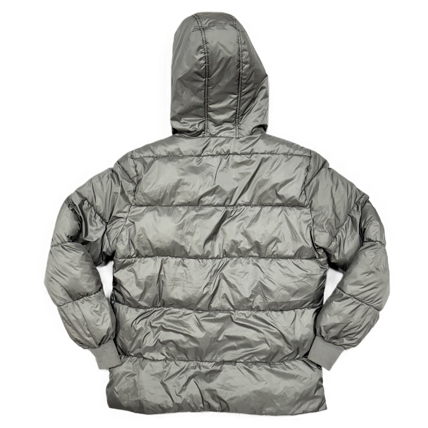 Jacket Puffer & Quilted By Nordstrom In Grey, Size: M