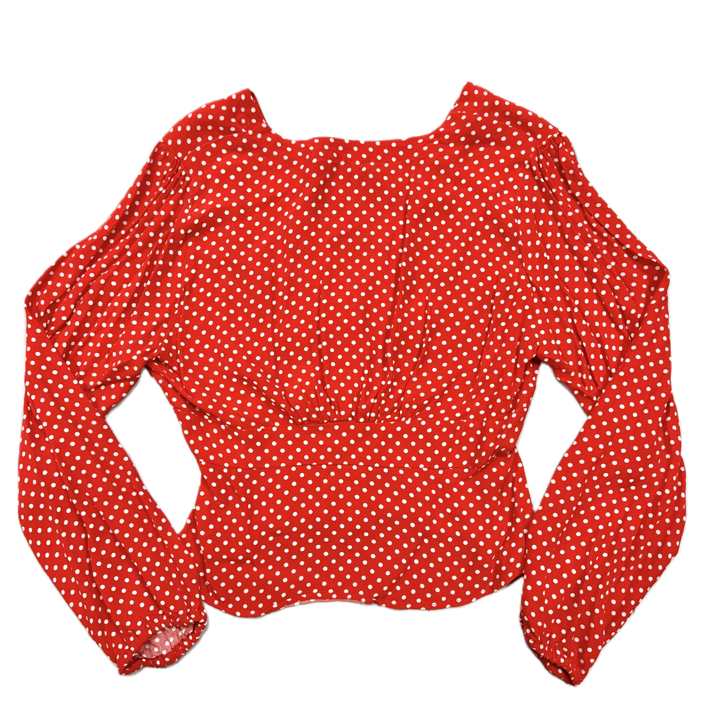 Top Long Sleeve By Free People In Polkadot Pattern, Size: M