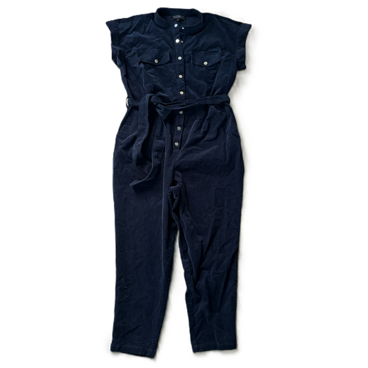 Jumpsuit By Eloquii In Navy, Size: 1x