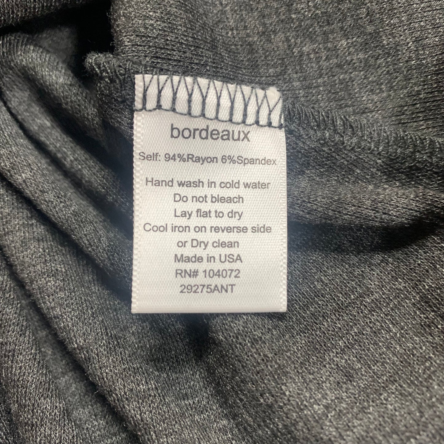 Dress Casual Midi By Bordeaux In Grey, Size: S