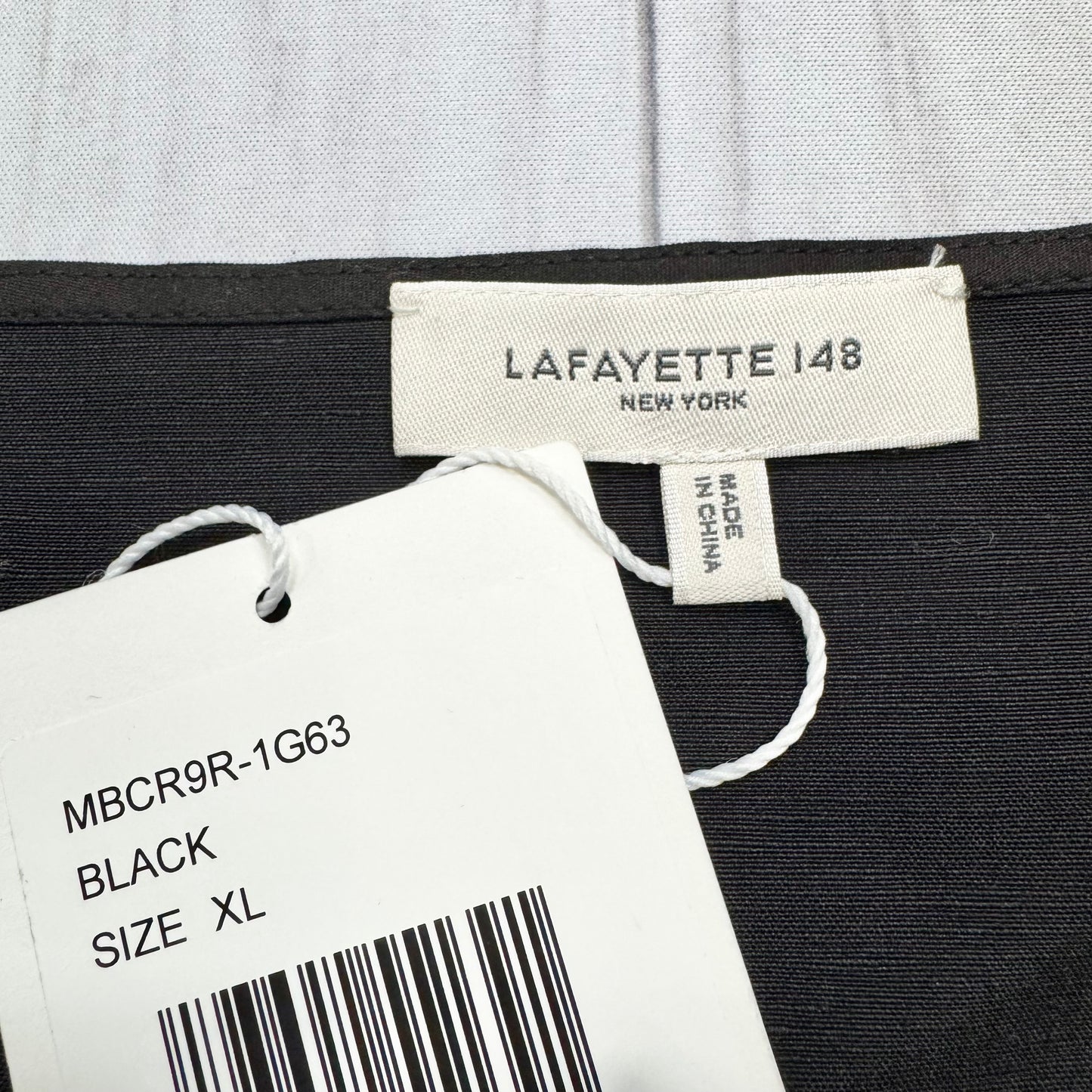 Blouse Designer By Lafayette 148 In Black, Size: Xl