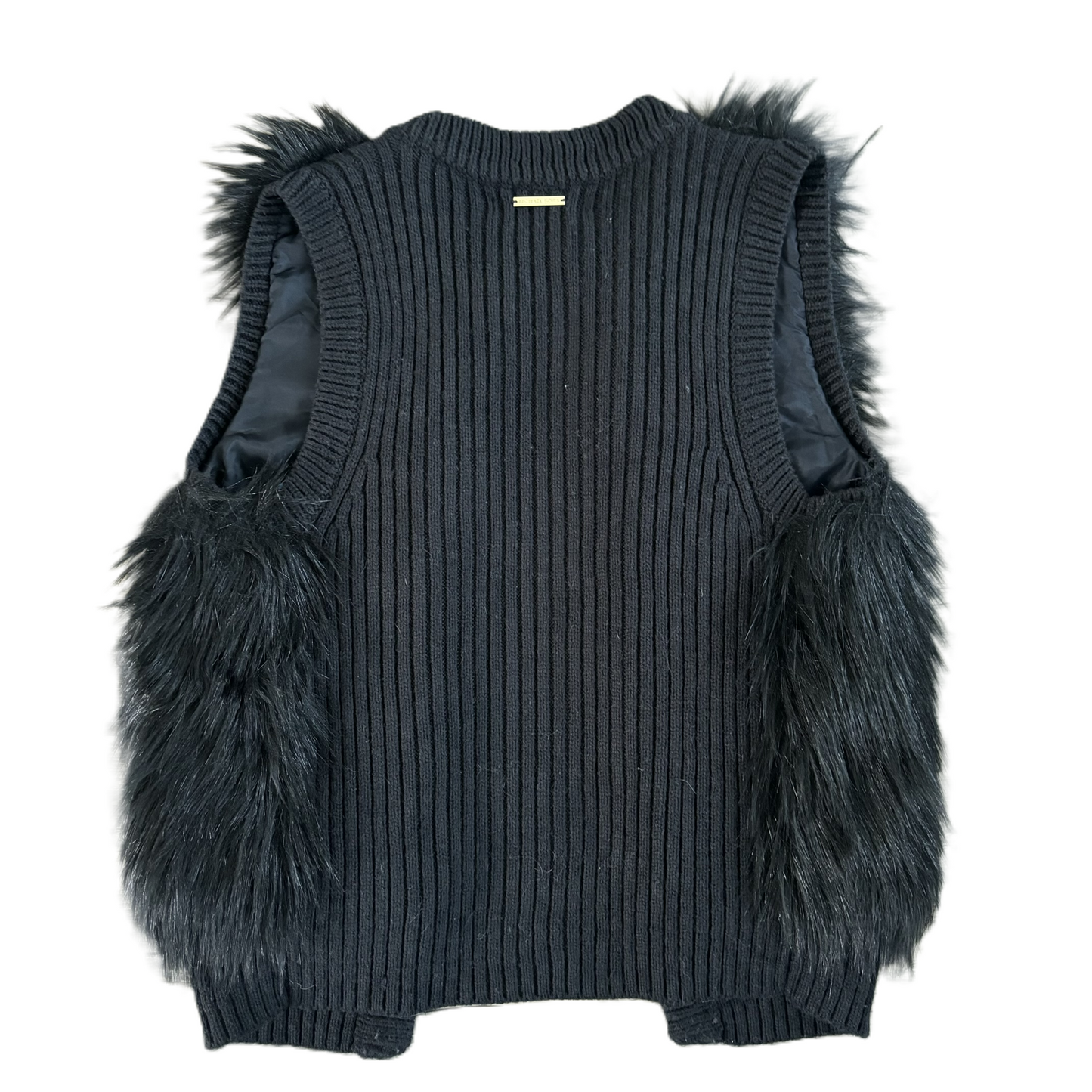 Vest Faux Fur & Sherpa By Michael By Michael Kors In Black, Size: Xs