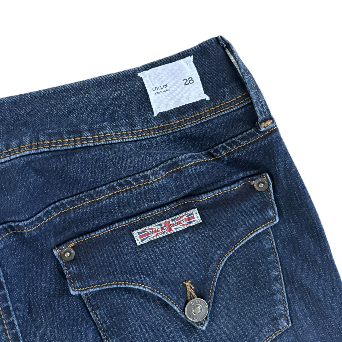 Jeans Skinny By Hudson In Blue Denim, Size: 6