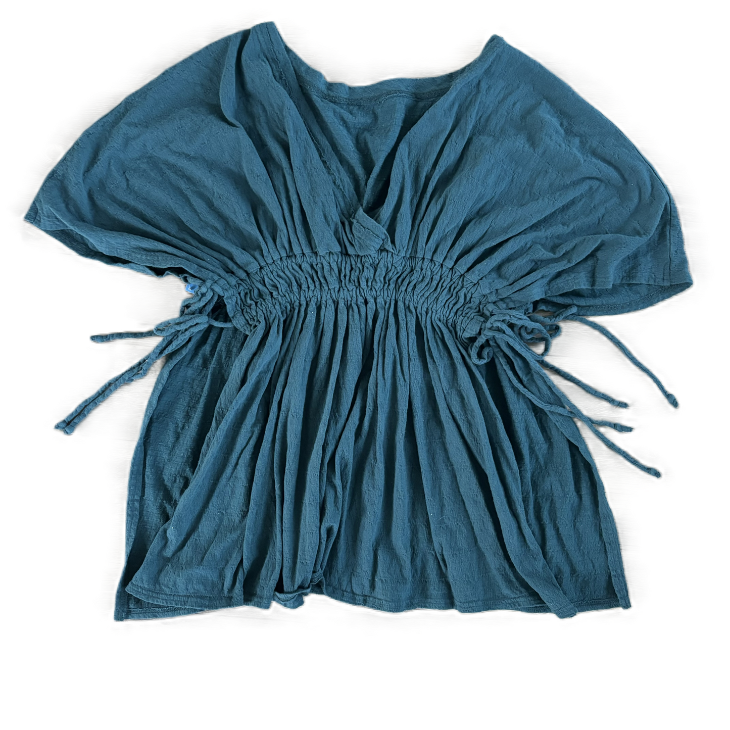 Tunic Short Sleeve By Free People In Teal, Size: Xs