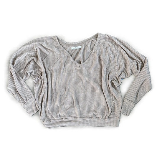 Top Long Sleeve By We The Free In Tan, Size: M