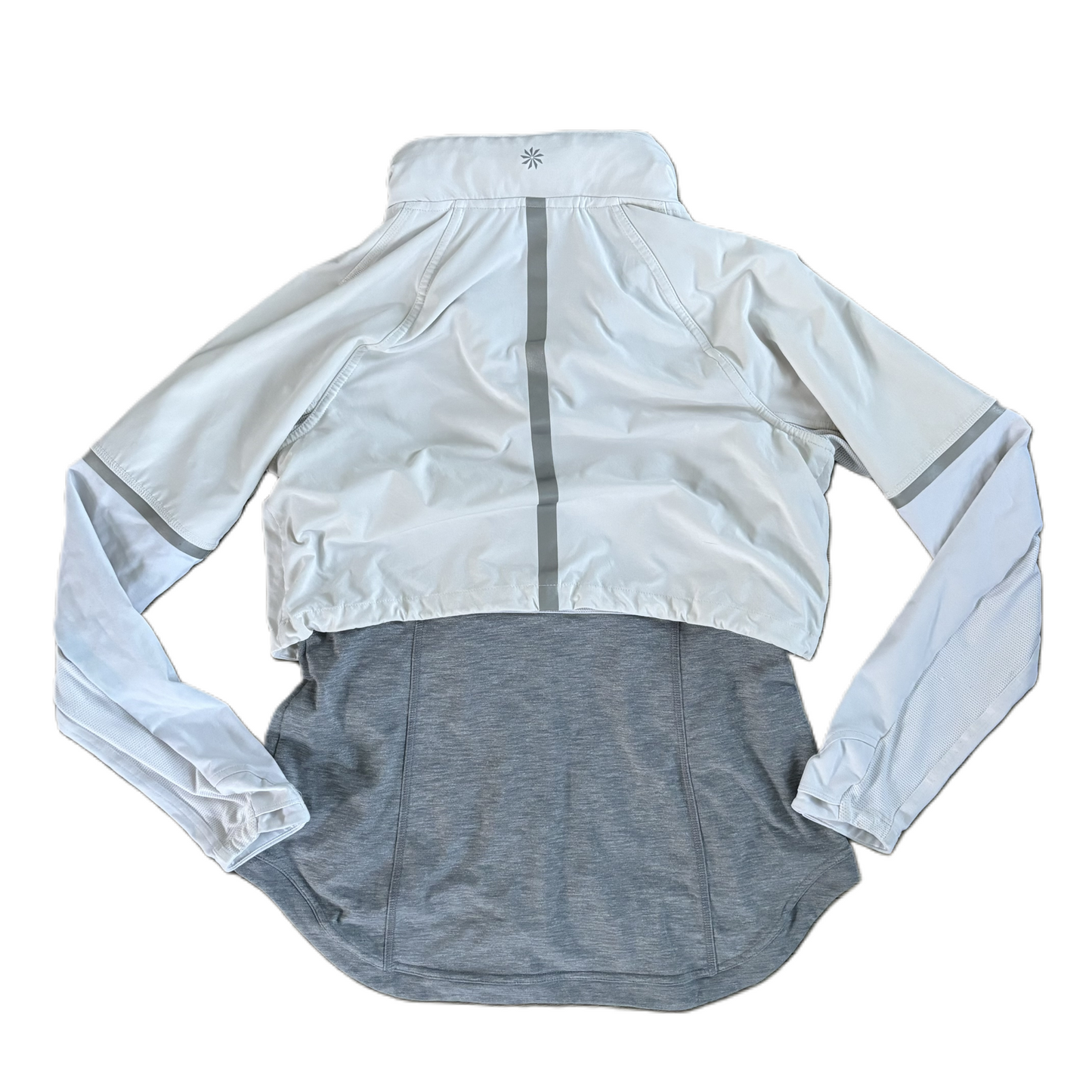 Athletic Jacket By Athleta In Grey, Size: M